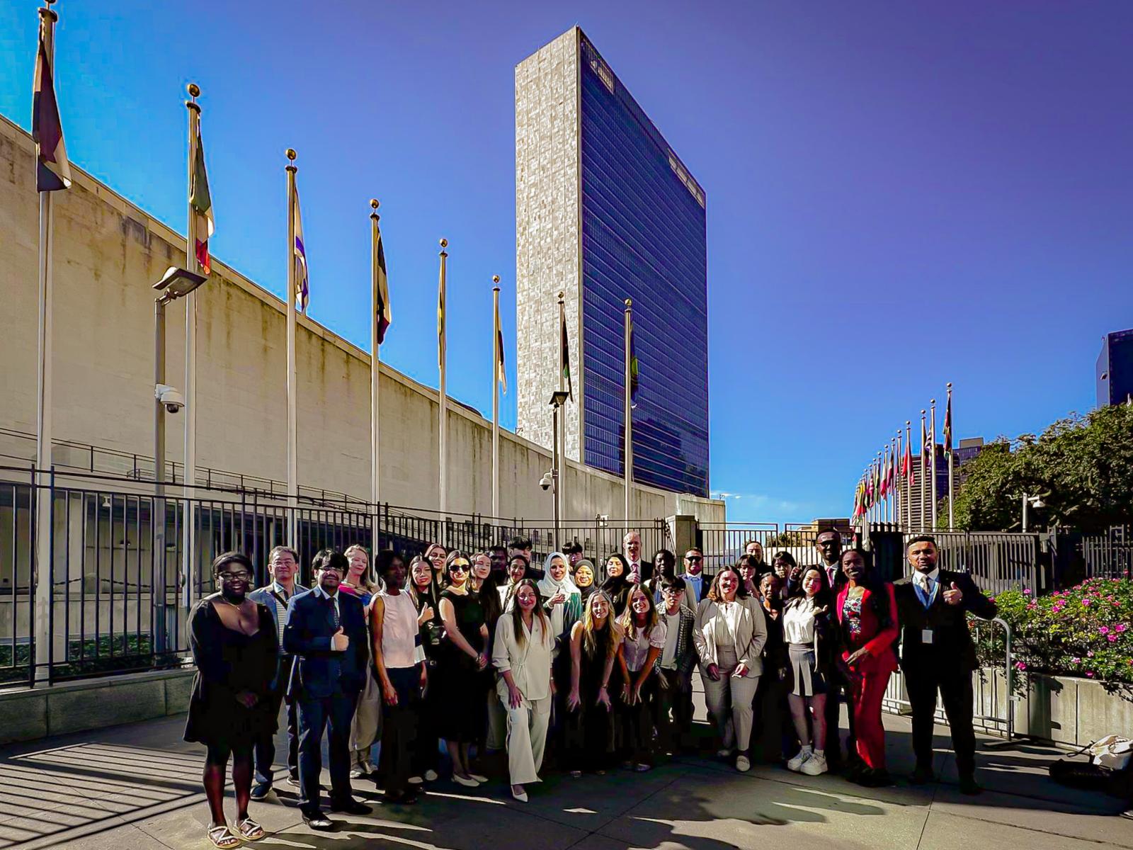 Group at United Nations Headquarters - New York